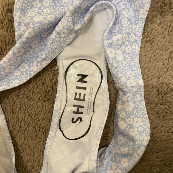 Blue Floral Bikini - Picture 2 of 3